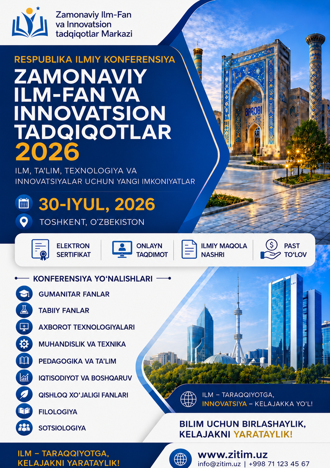 					View Vol. 1 No. 7 (2026):  Zamonaviy ilm-fan va innovatsion tadqiqotlar – 2026
				